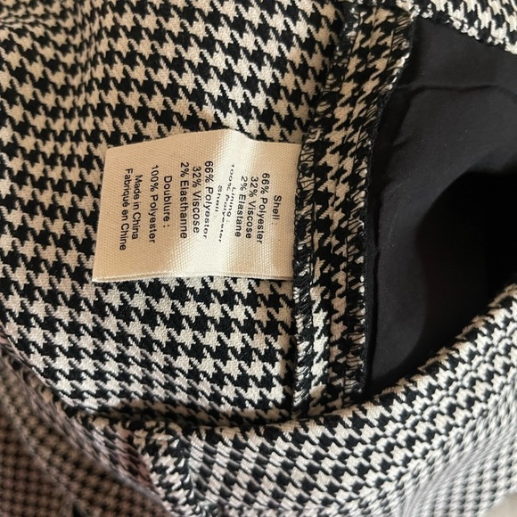 L’AGENCE Logan Trouser Black and White Houndstooth - Picture 10 of 10